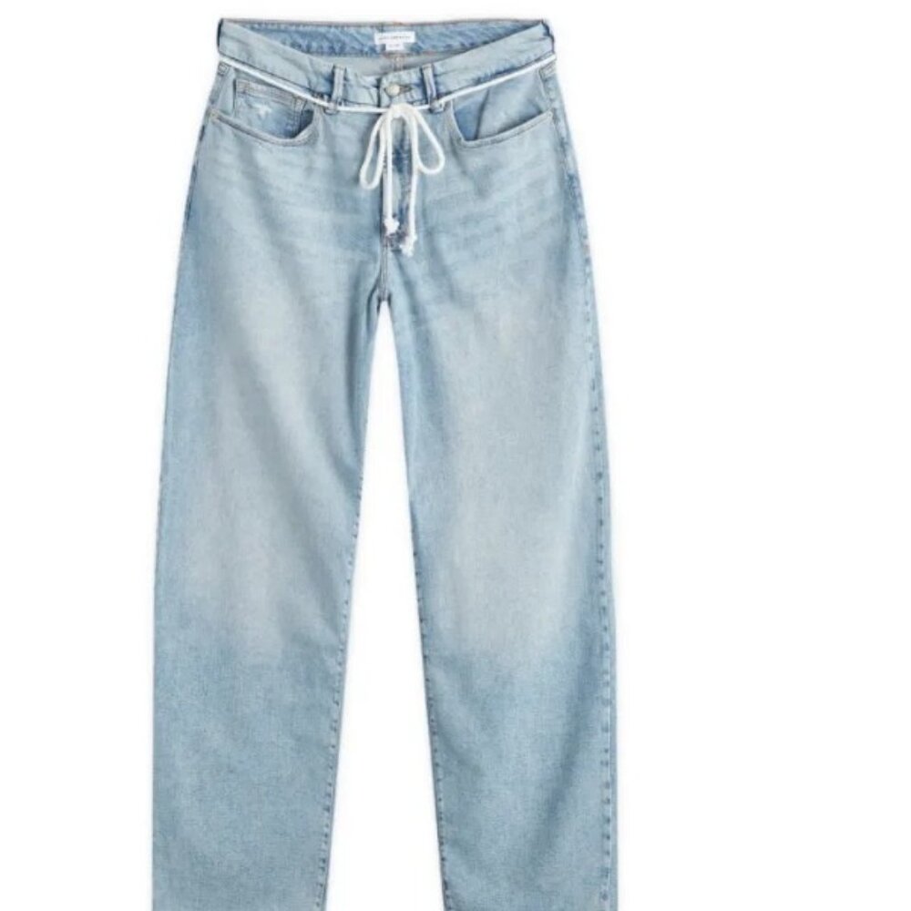 Good American 90s Loose Drawstring Belt Jeans Size 8 / 29 Like New